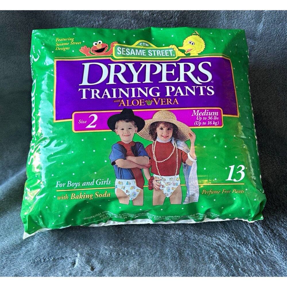 Drypers Sesame Street Training Pants Size 2, Up to 36 lb, 13 Count-sealed